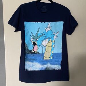 Pokemon Navy Blue Gyarados Graphic Tee